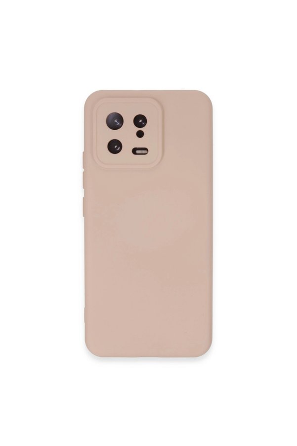 Evimdeyokyok Xiaomi Mi 13 Kılıf Nano İçi Kadife Silikon - Pudra