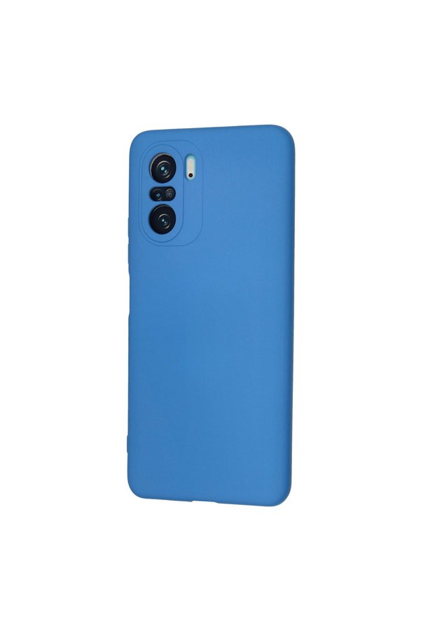 Evimdeyokyok Xiaomi Poco F3 Kılıf Nano İçi Kadife Silikon - Mavi