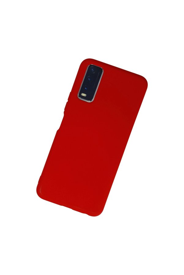 Evimdeyokyok Vivo Y11S Kılıf Nano İçi Kadife Silikon - Kırmızı