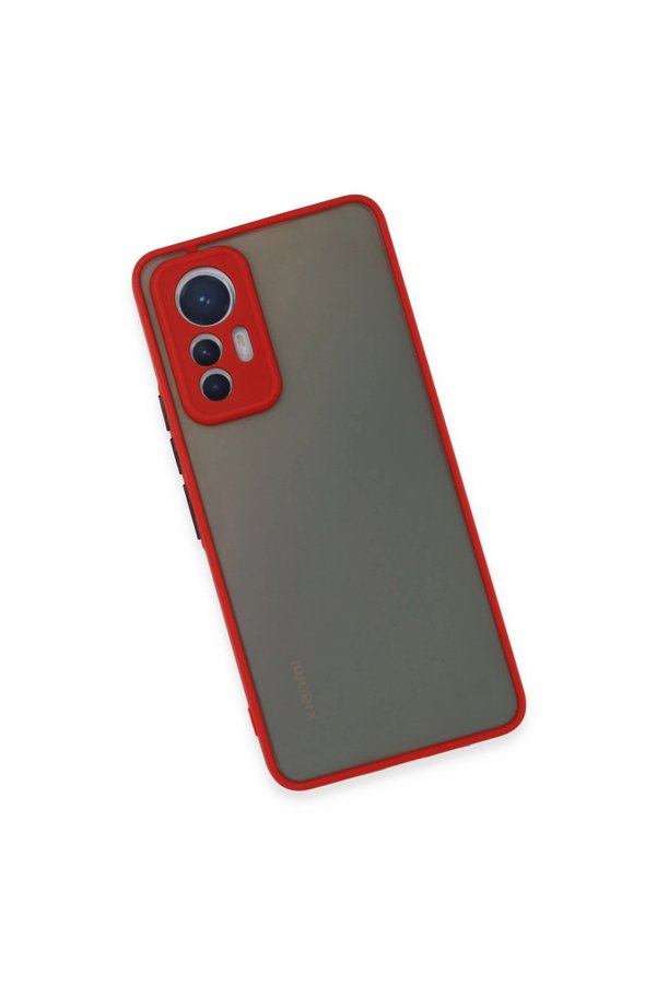 Evimdeyokyok Xiaomi Mi 12 Lite Kılıf Montreal Silikon Kapak - Kırmızı