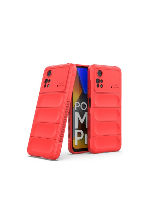 Evimdeyokyok Xiaomi Poco M4 Pro 4G Kılıf Optimum Silikon - Kırmızı