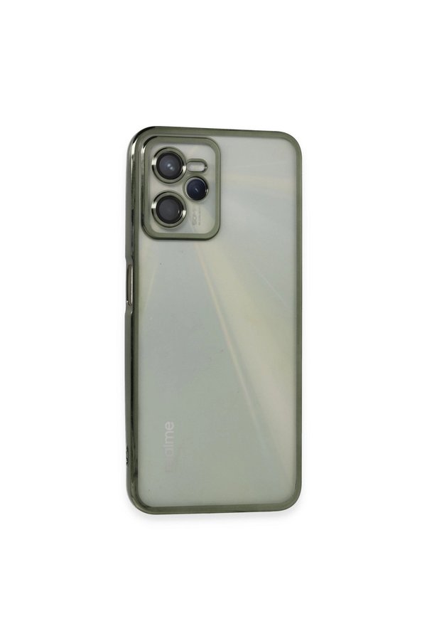 Evimdeyokyok Realme C35 Kılıf Razer Lensli Silikon - Yeşil