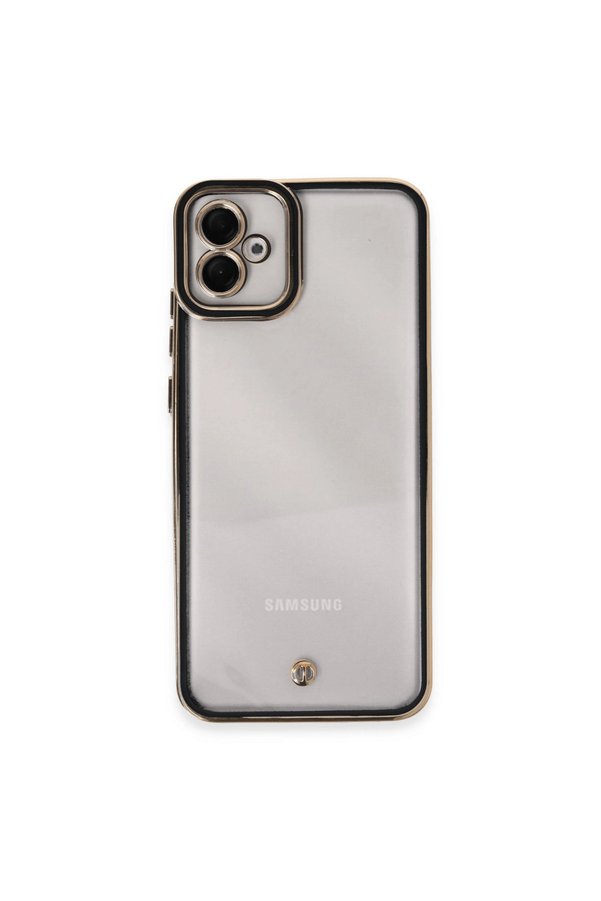 Evimdeyokyok Samsung Galaxy A04E Kılıf Liva Lens Silikon - Siyah