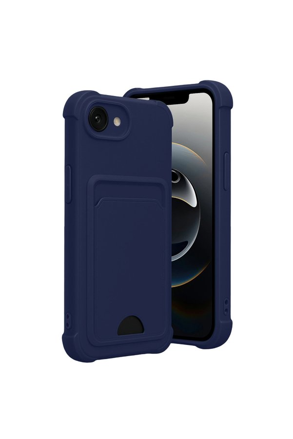 Evimdeyokyok Apple İphone 16E Kelvin Kartvizitli Silikon - Lacivert