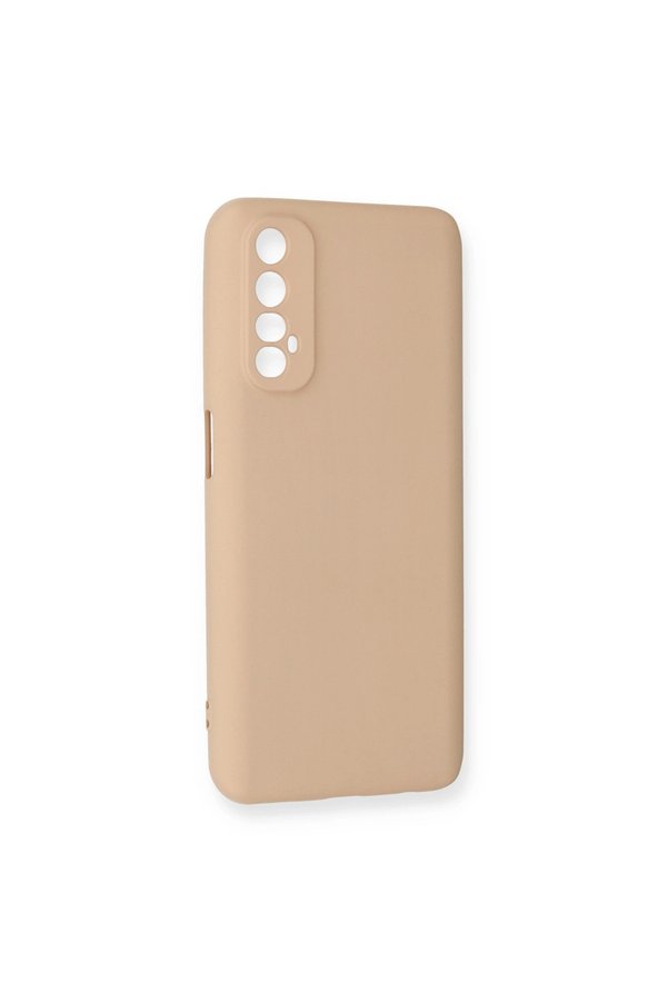 Evimdeyokyok Realme 7 Kılıf Nano İçi Kadife Silikon - Pudra