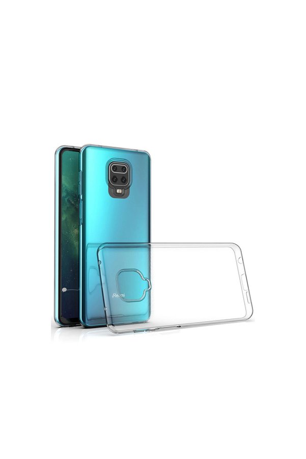 Evimdeyokyok Xiaomi Redmi Note 9 Pro Kılıf Lüx Şeffaf Silikon - Şeffaf