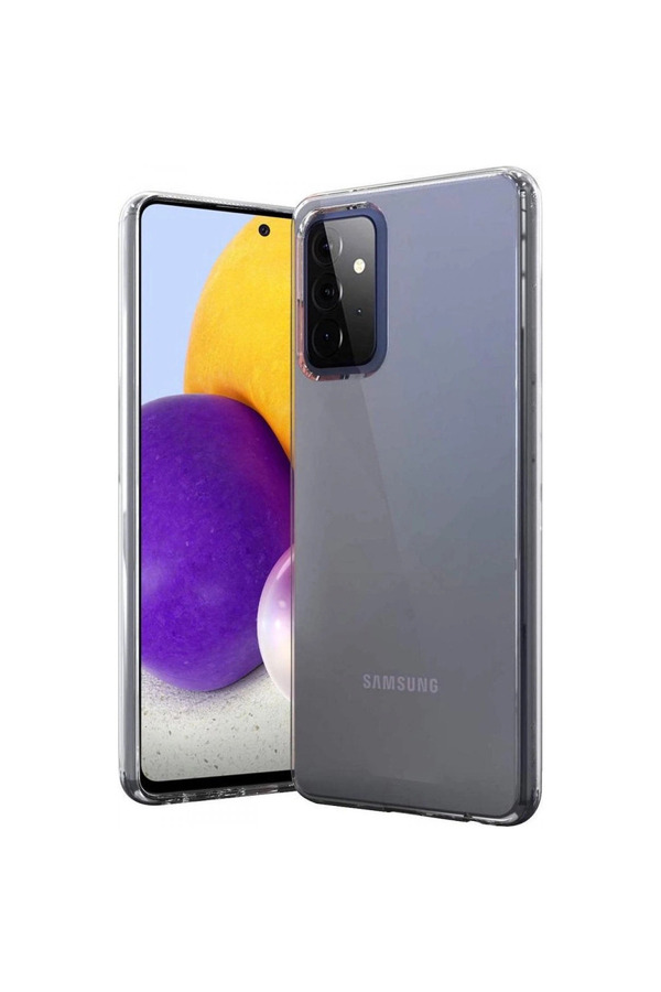 Evimdeyokyok Samsung Galaxy A72 Kılıf Lüx Şeffaf Silikon