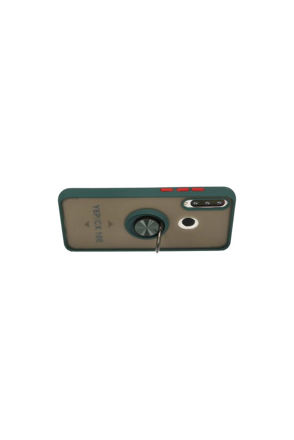 Evimdeyokyok Huawei Y6P Kılıf Montreal Yüzüklü Silikon Kapak - Yeşil