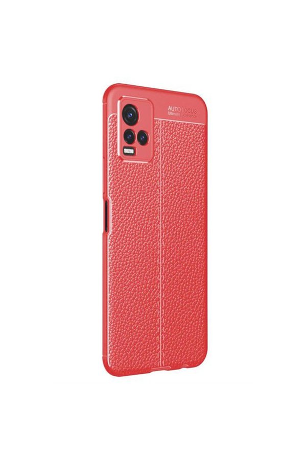 Evimdeyokyok Vivo Y21S Kılıf Auto Focus Kapak - Kırmızı