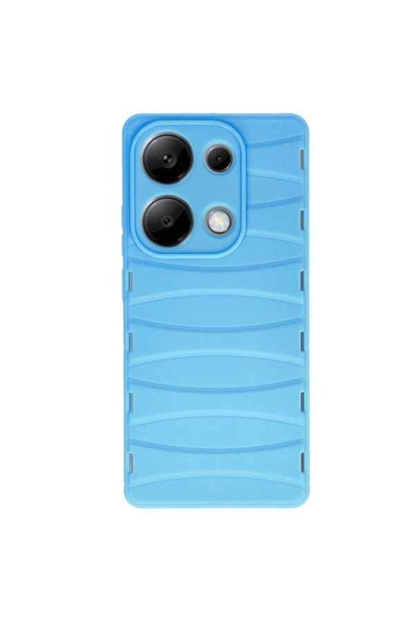 Evimdeyokyok Xiaomi Redmi Note 13 Pro 4G Kılıf Bibercas Silikon Kapak - Mavi