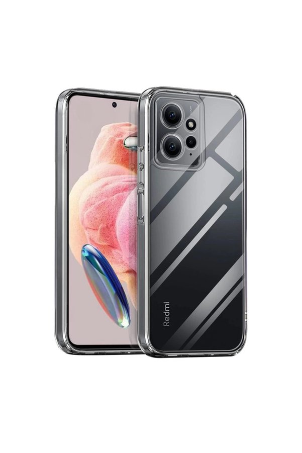 Evimdeyokyok Xiaomi Redmi Note 12 4G Kılıf Lüx Şeffaf Silikon