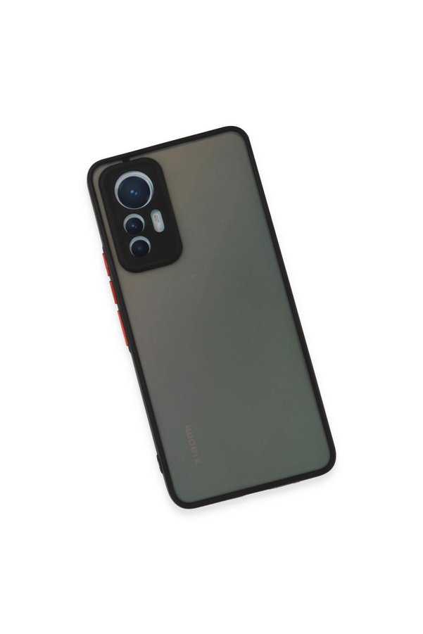 Evimdeyokyok Xiaomi Mi 12 Lite Kılıf Montreal Silikon Kapak - Siyah