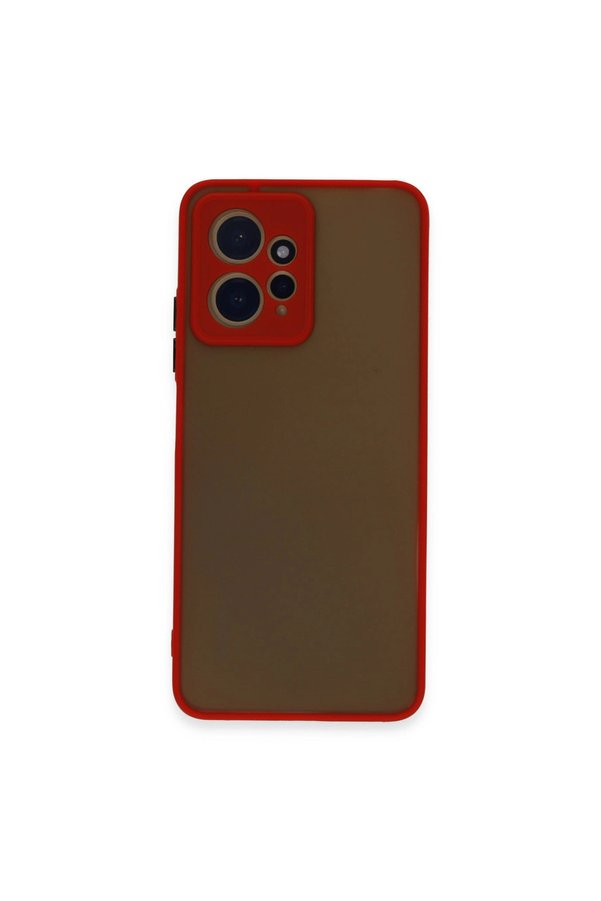 Evimdeyokyok Xiaomi Redmi Note 12 4G Kılıf Montreal Silikon Kapak - Kırmızı