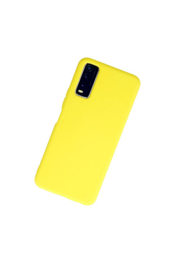 Evimdeyokyok Vivo Y11S Kılıf Nano İçi Kadife Silikon - Sarı
