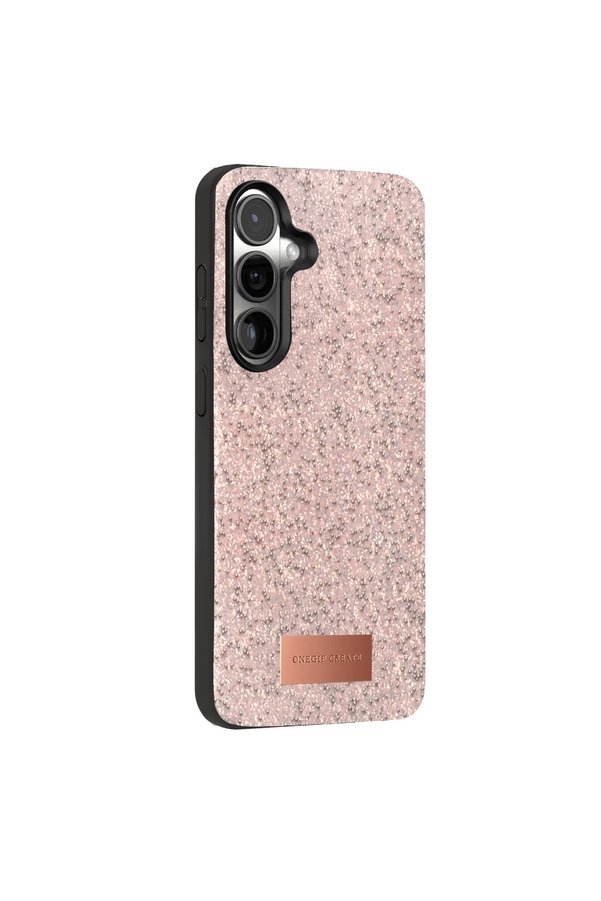 Evimdeyokyok Onegif Samsung Galaxy S25 Plus Bright Simli Kapak - Pembe