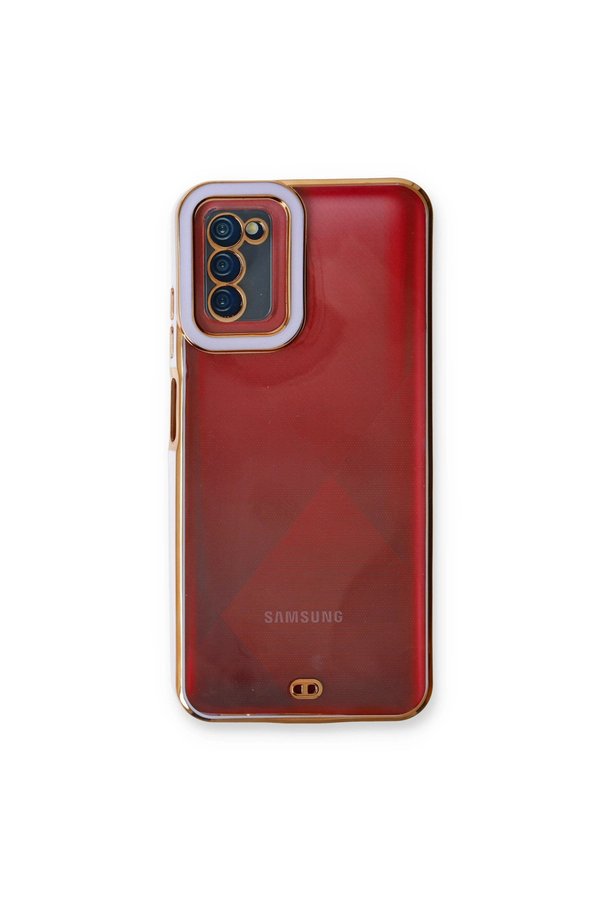 Evimdeyokyok Samsung Galaxy A03S Kılıf Liva Lens Silikon - Lila