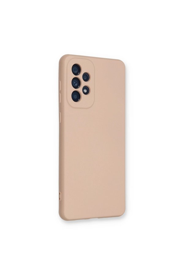 Evimdeyokyok Samsung Galaxy A53 5G Kılıf Nano İçi Kadife Silikon - Pudra