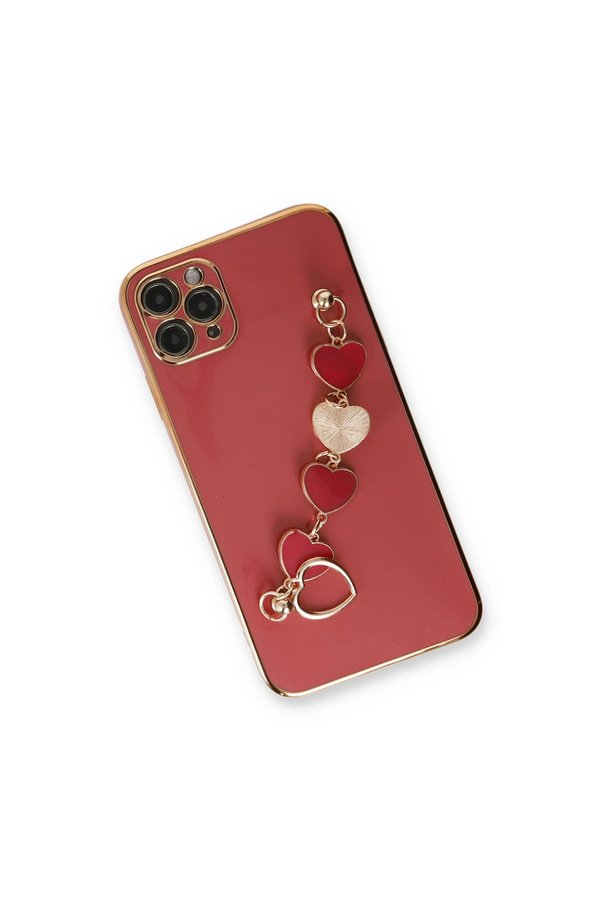 Evimdeyokyok Apple İphone 11 Pro Max Kılıf Esila Silikon - Kırmızı