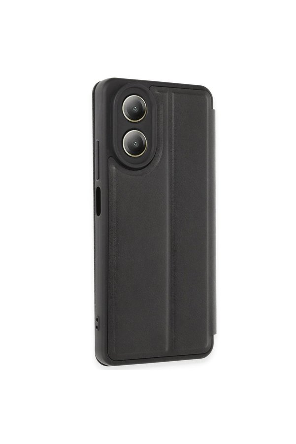 Evimdeyokyok Oppo A38 Kılıf Flip Cover - Siyah