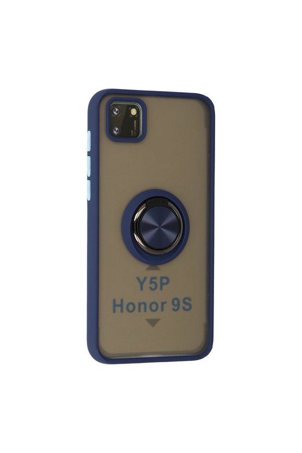 Evimdeyokyok Huawei Y5P Kılıf Montreal Yüzüklü Silikon Kapak - Lacivert