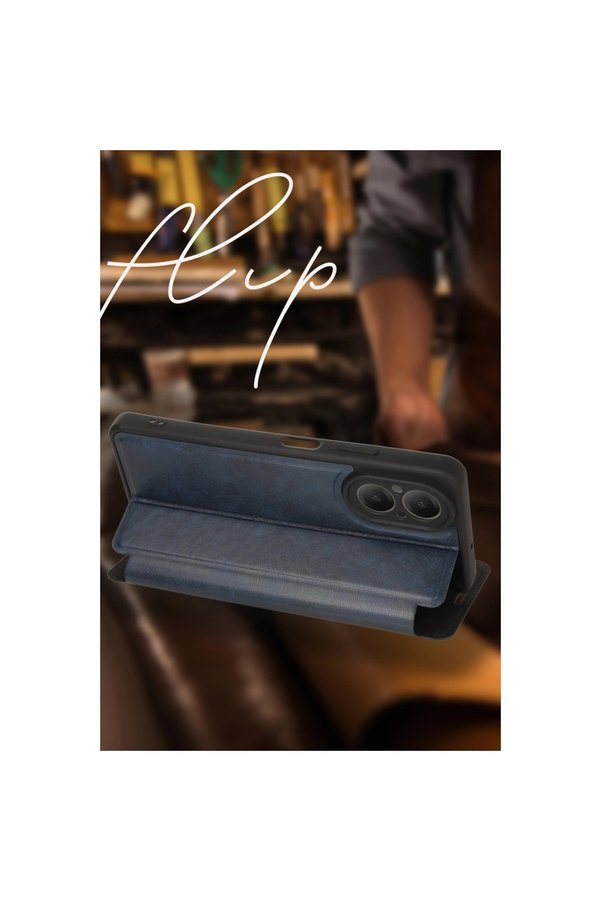 Evimdeyokyok Oppo A38 Kılıf Flip Cover - Kırmızı