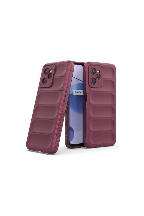 Evimdeyokyok Realme C35 Kılıf Optimum Silikon - Bordo