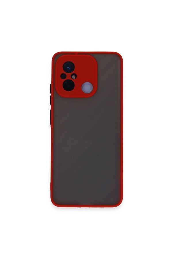 Evimdeyokyok Xiaomi Redmi 12C Kılıf Montreal Silikon Kapak - Kırmızı