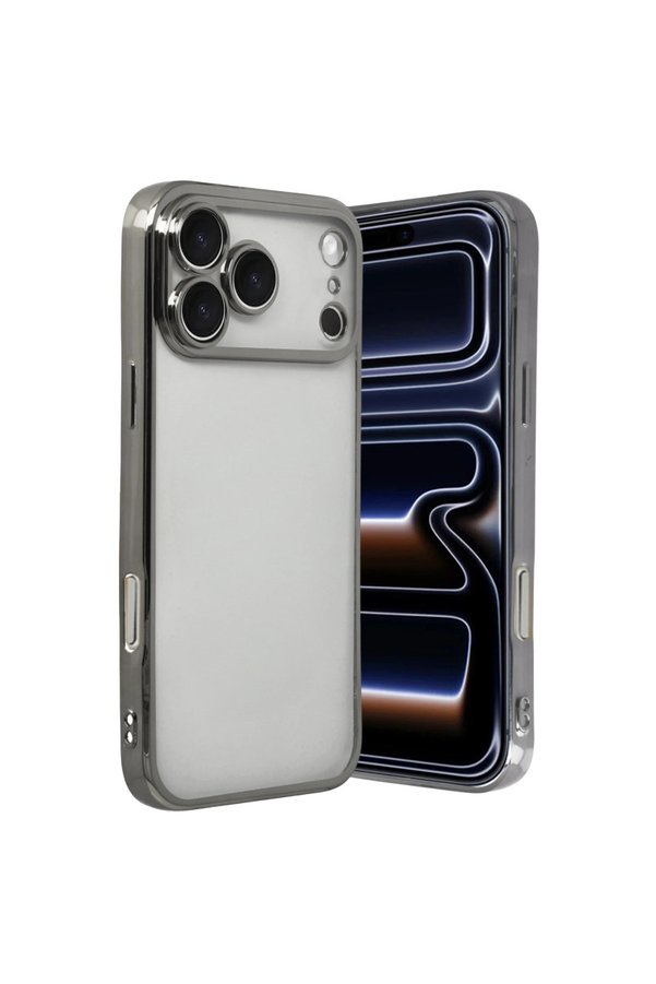 Evimdeyokyok Apple İphone 17 Pro Max Razer Lensli Silikon - Titan Gri