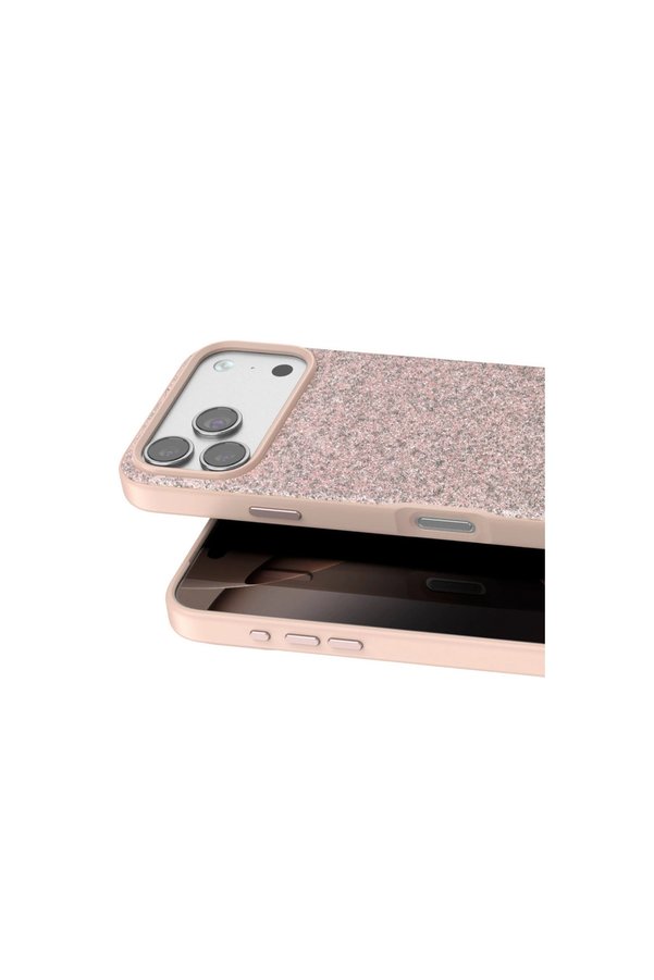 Evimdeyokyok Onegif Apple İphone 17 Pro Max Bright Simli Kapak - Pembe