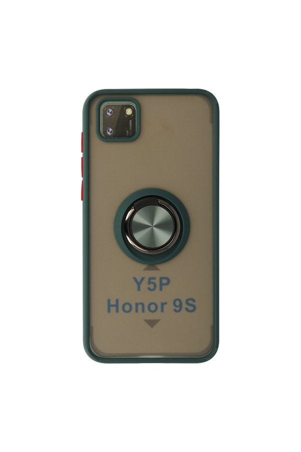 Evimdeyokyok Huawei Y5P Kılıf Montreal Yüzüklü Silikon Kapak - Yeşil