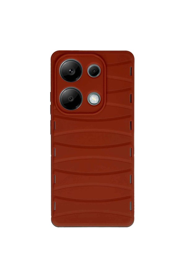 Evimdeyokyok Xiaomi Redmi Note 13 Pro 4G Kılıf Bibercas Silikon Kapak - Kırmızı