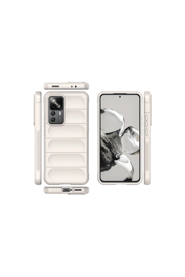 Evimdeyokyok Xiaomi Mi 12T Pro Kılıf Optimum Silikon - Krem