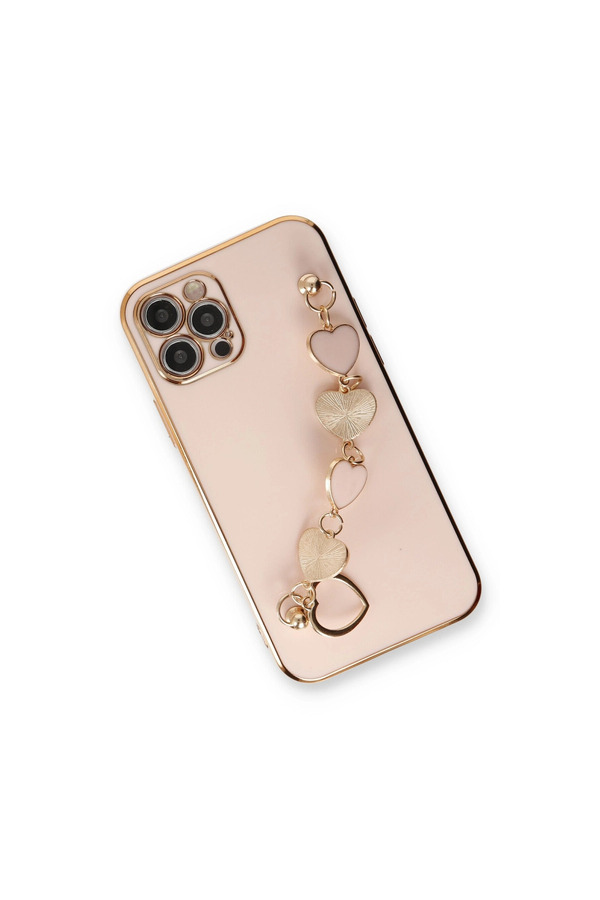 Evimdeyokyok Apple İphone 12 Pro Kılıf Esila Silikon - Pudra