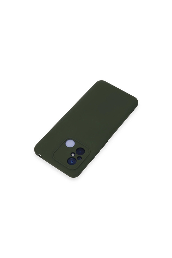 Evimdeyokyok Xiaomi Redmi 12C Kılıf Nano İçi Kadife Silikon - Koyu Yeşil