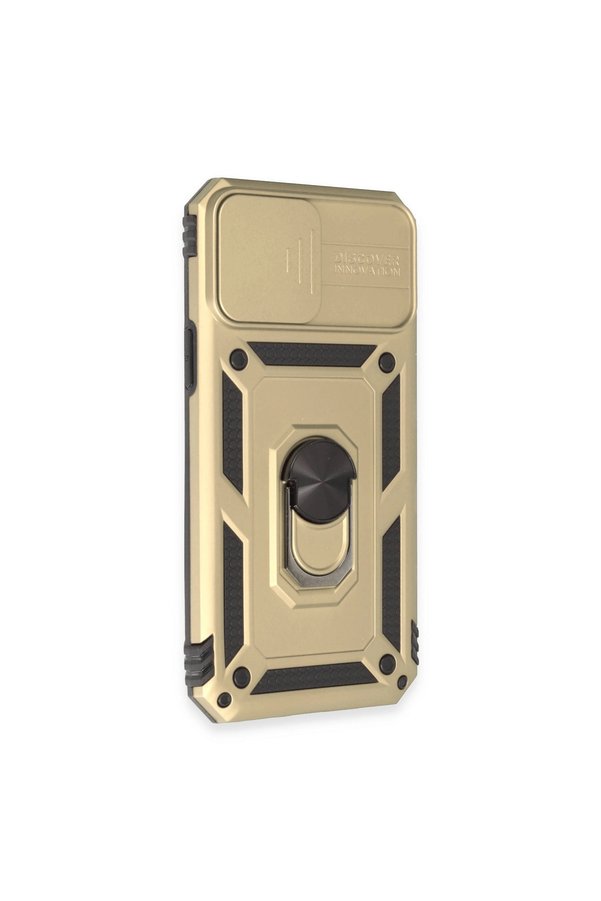 Evimdeyokyok Apple İphone 12 Pro Max Kılıf Pars Lens Yüzüklü Silikon - Gold