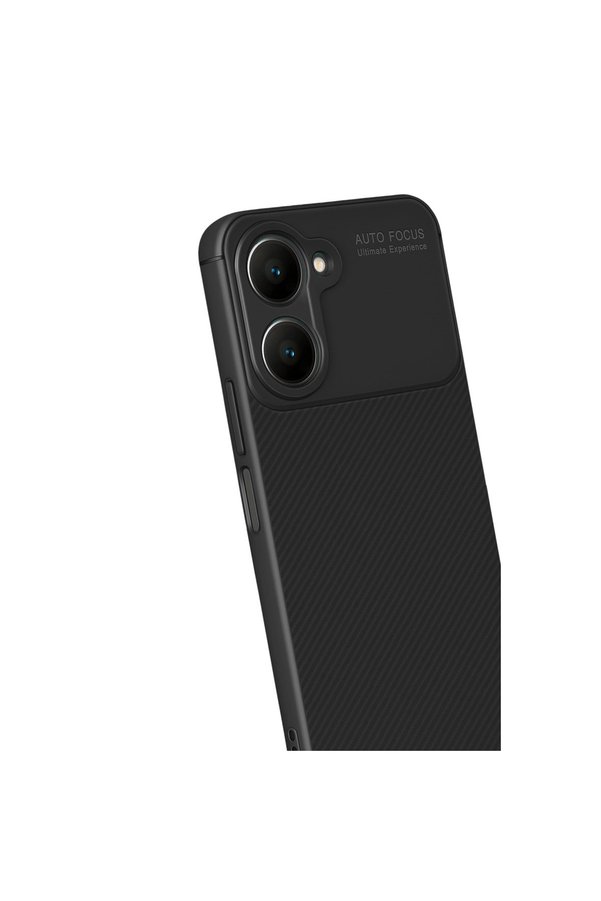 Evi̇mdeyokyok Vi̇vo Y18 Kılıf Auto Focus Karbon Kapak - Si̇yah