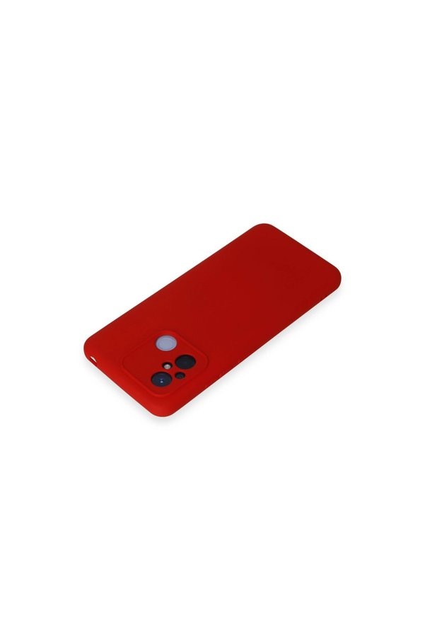 Evimdeyokyok Xiaomi Redmi 12C Kılıf Nano İçi Kadife Silikon - Kırmızı