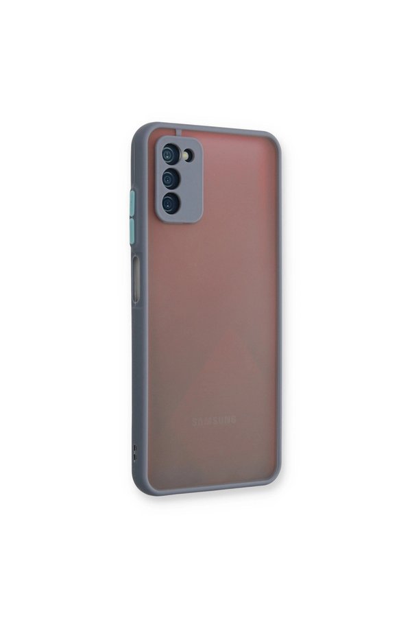 Evimdeyokyok Samsung Galaxy A03S Kılıf Montreal Silikon Kapak - Gri