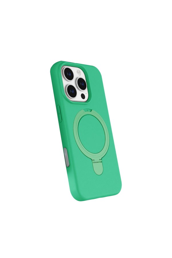 Evimdeyokyok Apple İphone 16 Pro Max Regal Magsafe Standlı Kapak - Yeşil