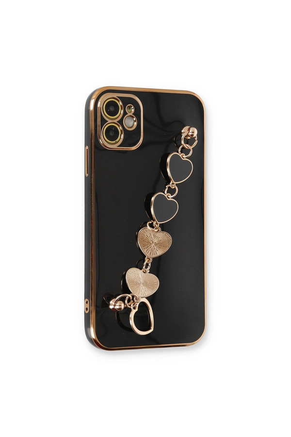 Evimdeyokyok Apple İphone 12 Kılıf Esila Silikon - Siyah