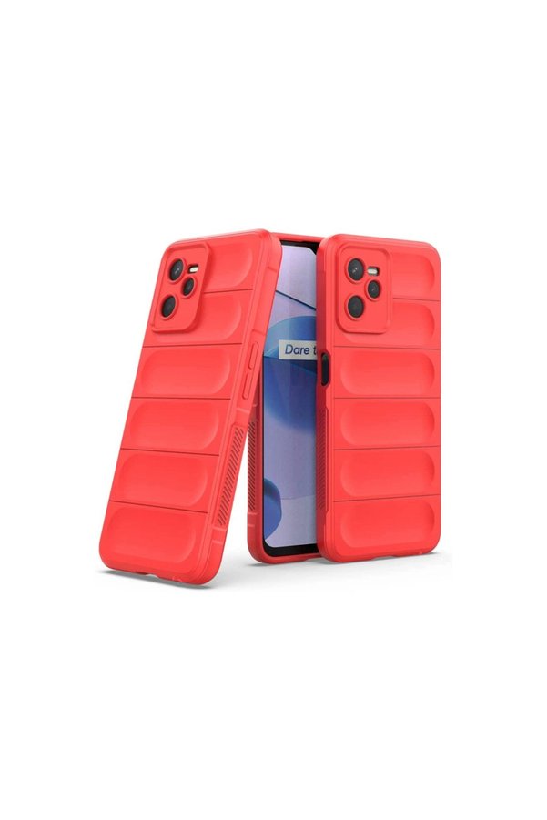 Evimdeyokyok Realme C35 Kılıf Optimum Silikon - Kırmızı