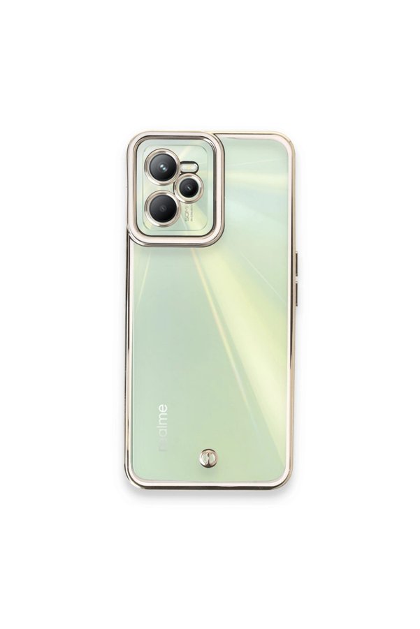 Evimdeyokyok Realme C35 Kılıf Liva Lens Silikon - Beyaz