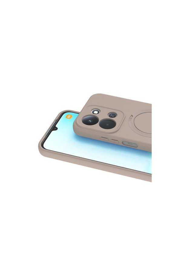 Evimdeyokyok Xiaomi Redmi 15C 4G Regal Magsafe Standlı Kapak - Çöl Titanyum