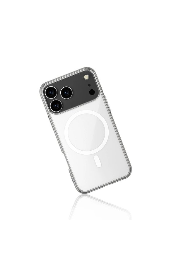 Evimdeyokyok Apple İphone 17 Pro Kılıf Magneticsafe Şeffaf Silikon - Şeffaf