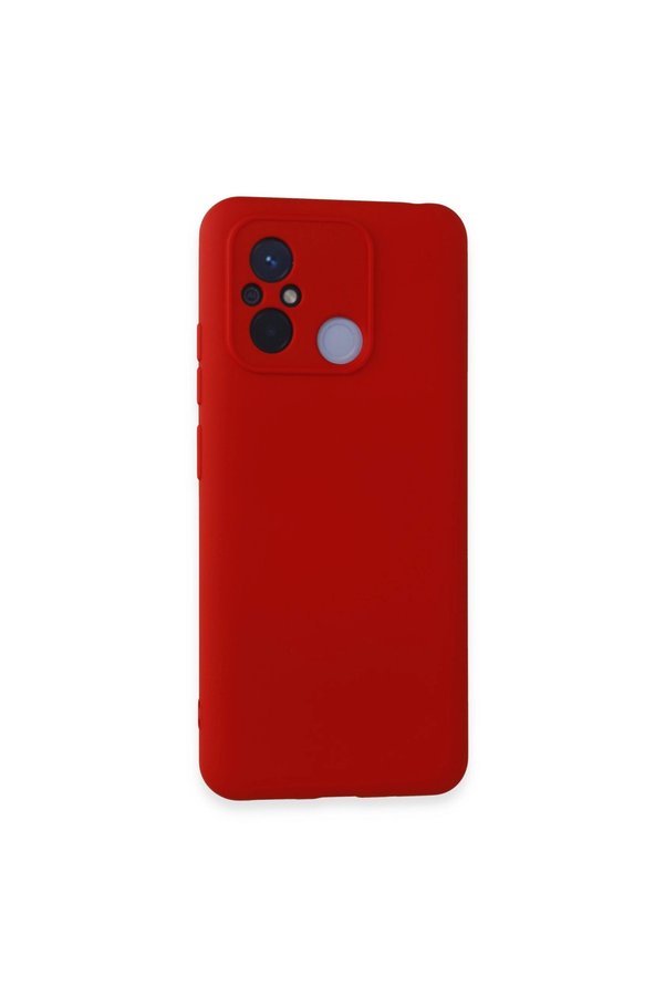 Evimdeyokyok Xiaomi Redmi 12C Kılıf Nano İçi Kadife Silikon - Kırmızı