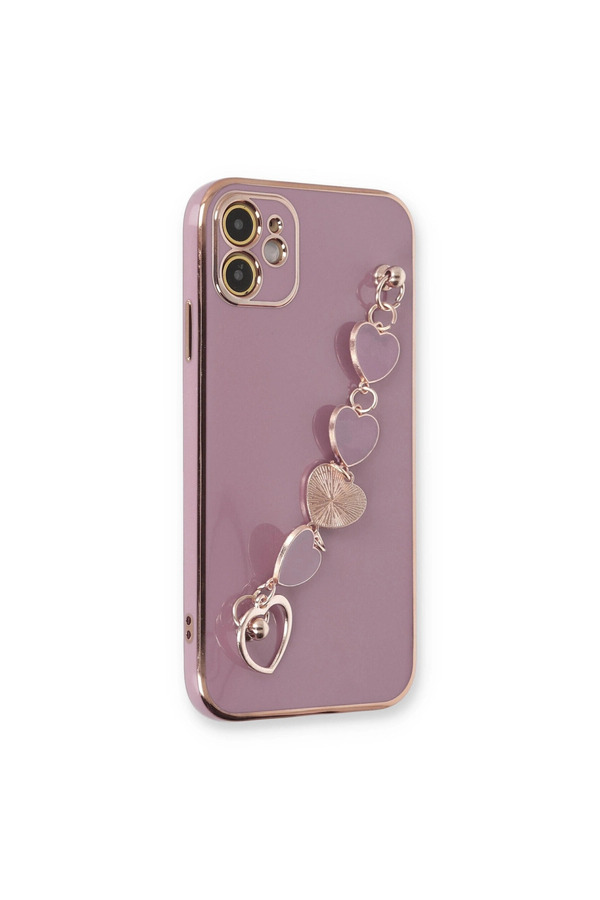 Evimdeyokyok Apple İphone 12 Kılıf Esila Silikon - Mor