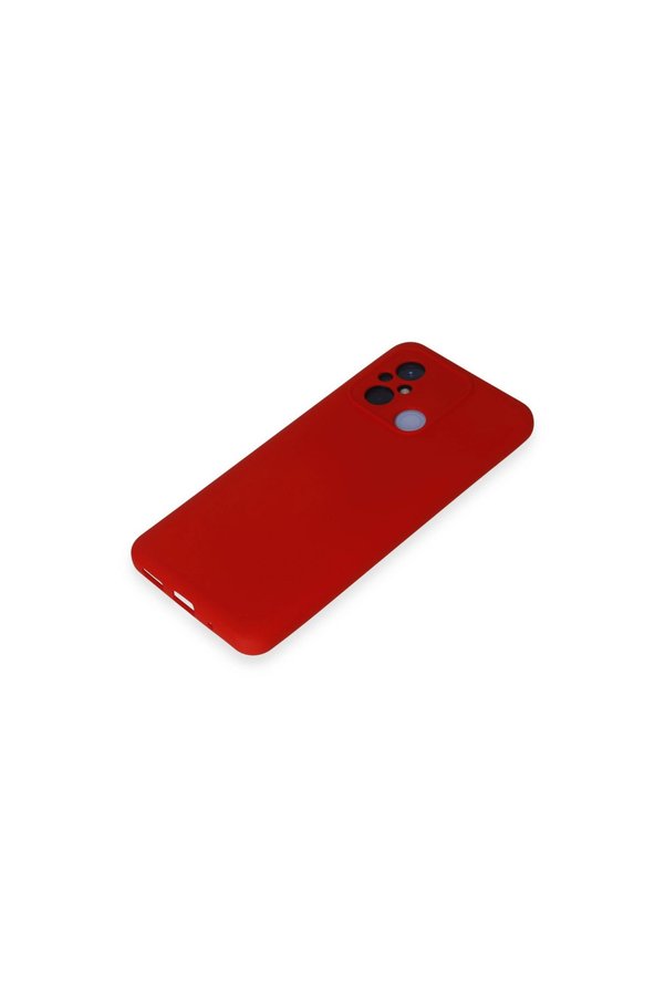 Evimdeyokyok Xiaomi Redmi 12C Kılıf Nano İçi Kadife Silikon - Kırmızı