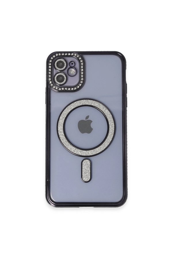 Evimdeyokyok Apple İphone 11 Kılıf Joke Simli Magneticsafe Kılıf - Siyah