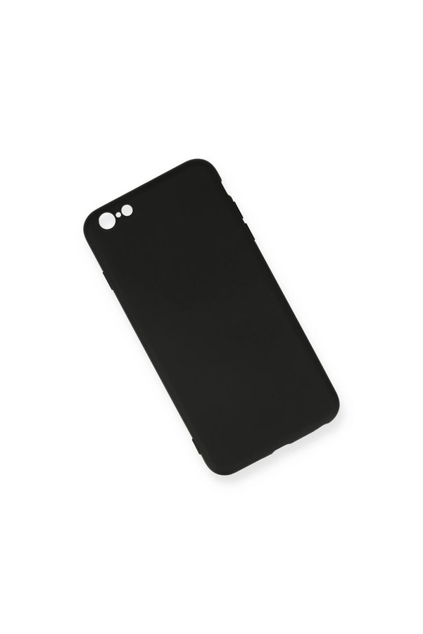 Evimdeyokyok Apple İphone 6 Plus Kılıf Nano İçi Kadife Silikon - Siyah