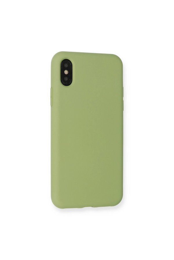 Evimdeyokyok Apple İphone Xs Max Kılıf Nano İçi Kadife Silikon - Yeşil